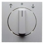 Element centralny z pokrętłem do łącznika żaluzjowego obrotowego - Berker B.1/B.3/B.7 Glas