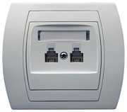 Gniazdo telefoniczne podwójne równoległe - Ospel Gazela