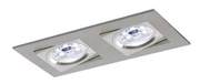 Wpust Aluminio Plata LED 3001