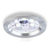 Wpust Aluminio Plata LED 3018