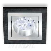 Wpust Aluminio Negro LED 3074