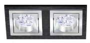 Wpust Aluminio Negro LED 3068