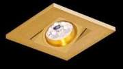 Wpust Aluminio Oro LED 2000
