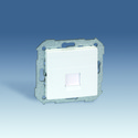 Pokrywa z adapterem do 1 gniazda RJ45 lub RJ-11/12 - Simon 82
