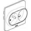 Plakietka gniazda 2x2P+Z - Legrand Celiane