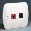 Gniazdo komputerowe RJ-45 + gniazdo telefoniczne RJ-11 - Simon Akord